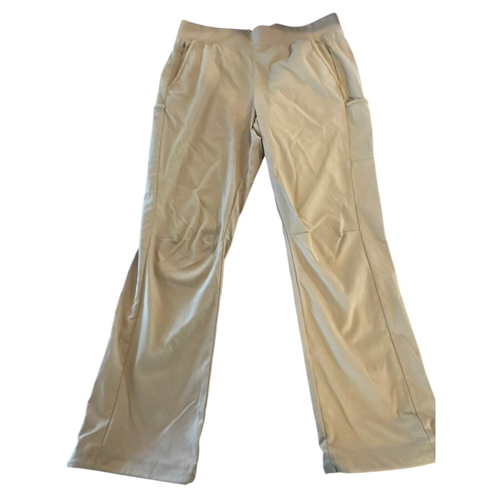 Columbia Omni-Shield Hiking Pants Women's L Beige Cargo Stretch Outdoor Trail